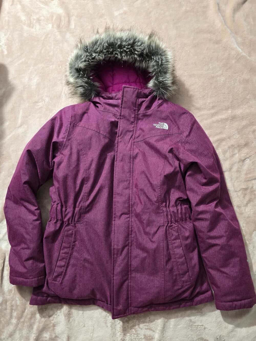 North Face Greenland down parka hooded jacket Hyvent Purple Size XL 18